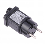Toiteadapter trafo string tuled 3,6 W 31 V LED-taimer toiteadapter valgustus toiteadapter veekindel Ip44 tehnoloogia must