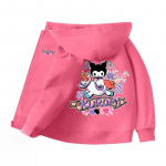 2025 MINISO Pehme ja armas Kuromi multikas anime perifeeria Poisid ja t&uuml;drukud Lukuga kapuutsiga dressipluusid S&uuml;gis ja talv Mood laste lukuga dressipluus 120 pruun