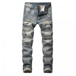 Uued Meeste Teksade Br&auml;ndid Sirged Teksad Meestele Lukuga Auk Streetwear Vabaaja P&uuml;ksid Denim P&uuml;ksid Pantalones Hombre Y2K R&otilde;ivad 42