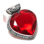 Natural Garnet Gemstone Handmade 925 Sterling Silver Jewelry Pendant 1.69 a6e24