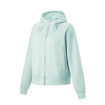 Li Ning Fitness Series Kapuutsiga &Uuml;hev&auml;rviline Pikkade Varrukatega sviiter Naiste topid Sulg-roheline AWDU148-2 L white