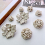 20 TK Moekad Kingakaunistused Komplekt Aksessuaarid Auguga Kingapannal Uus Luuvalge Kimp DIY 3D Kingakaunistused Lapsed Naine T&uuml;drukud Kingitus