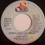 7-tolliline plaat BARRY WHITE - Oh What A Night For Dancing 12092365 20th Century Re 1977 Kanada Soul/Funk Kasutatud