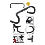 DIXNA Trad Black Languseta juhtraud Juhtraua laius 360mm V23P020 J-Fit 31.8mm (CC) black