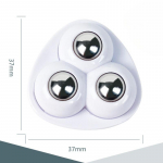 Kolme randiga universaalne puurimisvaba ratas, vaikne kulumiskindel, kandev&otilde;imeline v&auml;ike majapidamisrihmaratas 4 PCS valge