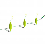 1 Komplekt Kolm Tagurpidi Konksu Kalastusrakendus Sile Heitmine Sassisusevastane Takistuskindel L&otilde;hestatud Konksu Rakendus Magevee Soolase vee Jigging Kalastustarvikud 4#-1PCS