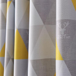 1 tk NAPEARL 70-80% pimendavad kardinad P&otilde;hjamaade stiilis teemantmustriga kardinad magamistoa, elutoa, r&otilde;du akna jaoks kodu kaunistamiseks W150cm x L200cm kollane