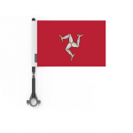 Drapeau &ndash; mitmev&auml;rviline &ndash; &icirc;le de Man &ndash; 5 t&uuml;kki &ndash; 14 x 21 cm &ndash; pol&uuml;ester &ndash; v&auml;limine