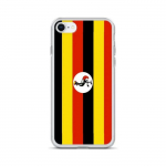 Coque iPhone 7 - Drapeau de l'Ouganda - Silikoonist supp - Kaitse&scaron;okkaadid - L&eacute;g&egrave;re - D&eacute;coupes pr&eacute;cises