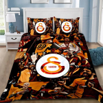 Galatasaray 3D Prinditud Voodipesukomplekt, Logo Jalgpalliklubi Tekikott Padjap&uuml;&uuml;rid T&auml;iskasvanud T&uuml;drukule Poisile Kingitus, S&uuml;nnip&auml;evakink 200x200cm