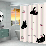 Vannitoa du&scaron;ikardin Vannitoa kardin Kassikardinad magamistubadele Kokkupandavad vaheseinte tarvikud Veekindel kangas Asjad W90xH180cm