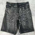 ZYLLO Ameerika Retro Uus Y2K Antiikne Patchwork Tikitud Ebakorrap&auml;rane Denim L&uuml;hikesed P&uuml;ksid Lahtised Harajuku Vabaaja L&uuml;hikesed P&uuml;ksid S