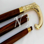 Antiikstiilis Viktoriaanlik Vanaaegne Disainer Messingist K&auml;epidemega Kepp Puidust Jalutuskepp M aero