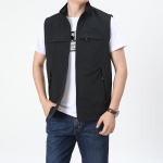 Kevadine vest meestele, &otilde;huke, suurem suurus, lahtine vest-jakk, kevad-s&uuml;gis, v&auml;li&uuml;ritused, m&auml;gironimine, tanktop, mantel M