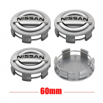 4 tk 60 mm originaal auto ratta rummu keskkapslid veljekatted Nissan X-trail T32 Patrol Altima Sentra Kicks Qashqai J10 J11 Juke jaoks valge