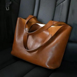 PU Nahast Naiste Totes Luksuslik Disainer K&auml;ekott Rahakotid Suure Mahutavusega Kaenlaalune &Otilde;lakott 30x12x29cm pruun