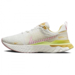 Nike React Infinity Run Flyknit 3 Sail Solar Flare Naiste Tossud Kreemjas Valge Keskmiselt Pehme Roosa FD4619-111 36.5