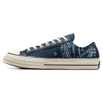 Chuck 70 nahast pealiskihiga madalad Converse kummikompanii unisex tossud sinine merev&auml;gi egret A07124C 36