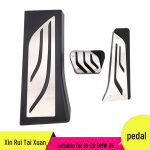 Libisemisvastased autopedaalid BMW X5 jaoks (2019-2020): Gaasipedaal, piduripedaal ja puhkeala dekoor. Aluminum Alloy + Hard Rubber