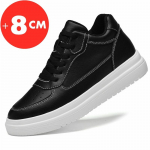 Moodsad T&otilde;stvad Tennised Meestele K&otilde;rgust Suurendav Sisetald 8cm Valge Must K&otilde;rgemad Jalan&otilde;ud Meeste Vabaaeg Mood Sport Suurused 36-44 36 must