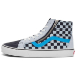 Vans Sk8 Reissue Side Zip Trendikad Ruudulised K&otilde;rged Rula Kingad Unisex Tossud Must Valge VN0007NZ9KM 36.5