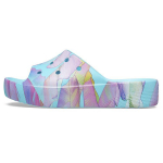 Crocs Classic Pilvepalmi Prindiga Libisemiskindlad Vastupidavad Spordiklapid Naiste sussid Sinised 208607-4NQ 34-35