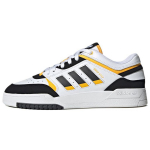 Adidas Originals Drop Step Low Nahast Suede Libisemisvastased Kulumiskindlad Kerged Madalad Rula Kingad Unisex Tossud Valge Must Kollane GW9727 35⅔
