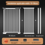 Turvaline kassikindel siseruumide lemmikloomat&otilde;ke: Kr&uuml;pteeritud, K&otilde;rgendatud Aed&mdash;Punch-Free Disain Kassidele ja Koertele, Ideaalne R&otilde;dudele ja Vaheseintele. Height 76cm, Gap 3.8cm, Automatic