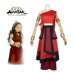 Anime Avatar The Last Airbender Katara Tule Rahvas Aang Cosplay Kost&uuml;&uuml;m T&auml;iskasvanud Naistele Halloween Karneval K&otilde;rge Kvaliteediga R&otilde;ivad S