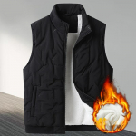 Meeste lambavillast puuvillane vest, pluss samet, paksenenud, talvine, suurem suurus, avar, soe pealmine riietus XXXL must