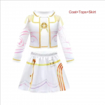 T&uuml;drukute Kpop Zoey Cosplay Kost&uuml;&uuml;m Lastele Fantaasia Piduriietus K-Pop Deemonik&uuml;tid Rumi Kost&uuml;&uuml;m Idol Mira Cosplay Halloween Karnevali Riietus 140 size
