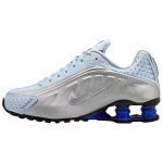 Nike Shox R4 libisemiskindlad kulumiskindlad madalad vabaajajooksujalatsid naistele H&otilde;bedased Sinised tossud AR3565-402 41