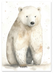 Plakat niedźwiadek polarny plakat dla dziecka 30x40 cm