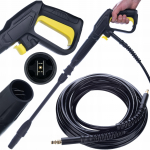 Rosfix JetPro VARIO Komplekt 8M ClickConnect &ndash; Komplekt P&uuml;stol + Reguleeritav Otsik K&auml;rcheri Pesuritele K2&ndash;K7 | Voolik 8 m | Click Connect S&uuml;steem