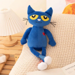 40 cm multikas Pete Cat Plush m&auml;nguasi Sinine kassi pl&uuml;&uuml;sis loomanukk kinkida pehme s&uuml;nnip&auml;evakingi auto meestele ja naistele 35-40cm