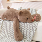 Uus Armas Pehme Magav Karu Padi Kawaii Pika K&auml;ega J&auml;&auml;karu Nukk Voodipadi T&auml;idisega Pehme Lastele Laste Kingitused 60cm pruun