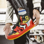 AJ Ei. 1 masinliigend piiratud v&auml;ljaanne aj1 k&otilde;rge s&auml;&auml;rega tossud br&auml;nd meeste kingad animatsioon EVA mecha sport mandariinipart moekad kingad 36 punane