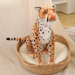 Simulatsioon Seisev Leopard Nukk Palus M&auml;nguasi Gepard Leopard Kuldne Leopard Nukk Poiss Riidest Nukud 38cm（0.3kg）