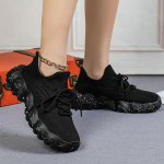 35-44 Kevad Suvi Uus Mood Hingav Kootud V&otilde;rk Paksutallalised Paeltega Naiste Tennisejalatsid V&auml;lisjalatsid Vabaaja Jooksu Tossudr 35 must