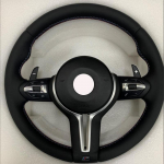 Siseviimistlus Nahast E-spordi Rool BMW E90 E91 E92 E93 E70 E71 E72 E53 E89 E84 E81 E87 E82 E88 jaoks Rool ei sisalda turvapatju Black M3 leather (No airbag) must