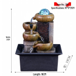 Luksuslik Feng Shui veefont&auml;&auml;n: Lauaarvuti rikkust ligimeelitav ratas elutoa v&otilde;i kontori dekoratsiooniks