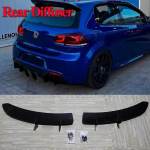 Auto esip&otilde;rkeraua lipspoiler splitter difuusor deflektor ja tagap&otilde;rkeraua difuusor VW Golf 6 MK6 R R20 2008-2013 jaoks Canard Tuning