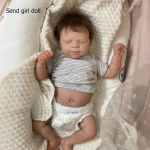 Realistlik 19-tolline magav Reborn t&uuml;drukunukk Pascale t&auml;issilikoonkehaga vasts&uuml;ndinud beebinukk K&auml;sit&ouml;&ouml;na valmistatud 3D-maaliga Pestav elutruu beebinukk M&auml;nguasjad lastele girl doll