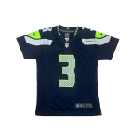 Nike NFL Koost&ouml;&ouml; T-s&auml;rk Seattle Seahawks Br&auml;ndilogo Mugav L&uuml;hike Varrukas Laste pealmine riietus Tumesinine 3Z1B7N1P9-WILSON S