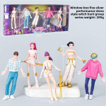 K-Pop Uue Deemonik&uuml;ti T&uuml;drukute Grupi Meeste Grupi Figuurimudel Pimekarp Moodne M&auml;nguasjadoll Ehtekomplekt gray