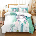 Uus Bungaku Shoujo Voodipesukomplekt &Uuml;heinimese Twin T&auml;is Queen King Suuruses Voodikomplekt T&auml;iskasvanu Laps Magamistoa Tekikoti Komplektid Kawaii Voodilina Komplekt 70x133cm