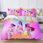 K-Popi deemonik&uuml;tid Voodipesukomplektid EL &Uuml;hekohaline Tekk Tekikott Voodikate Tekikott Padjap&uuml;&uuml;r 2-3osalised Komplektid Laste T&auml;iskasvanute Suurus AU Double(180x210cm)