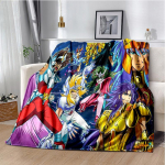 3D Retro Saint Seiya Anime multikate tekk, pehme tekk koju Magamistoa voodi diivan Pikniku reisikontori kattetekk lastele 30x40in