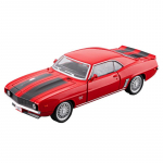 1/32 Chevrolet Camaro SS Supercar Sulamist Automaal Mudel Heli ja Valgusega T&otilde;mmatav Tagasi Laste M&auml;nguasi Koguja S&uuml;nnip&auml;evakingitus punane