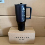HydroJug Joogitops 32OZ 40OZ Reisija K&otilde;rrega Kaas Roostevabast Terasest Vaakumisolatsiooniga Autotops Kahekordne Sein Termiline J&auml;ine Reisimine 40OZ must